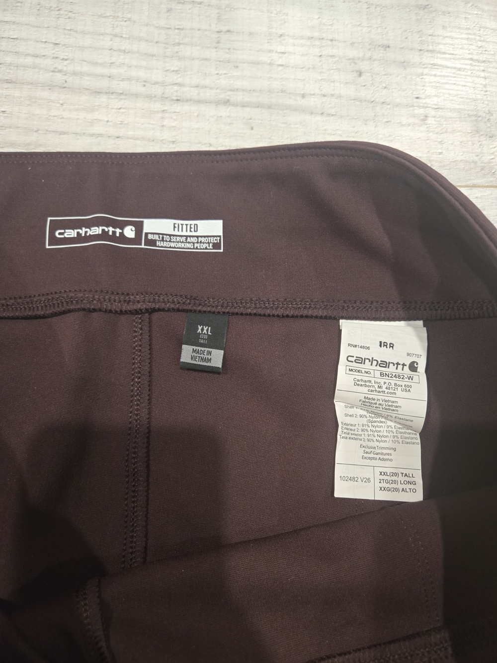 Carhartt Women's Skinny Pants - Dark Plum - Picture 3 of 11
